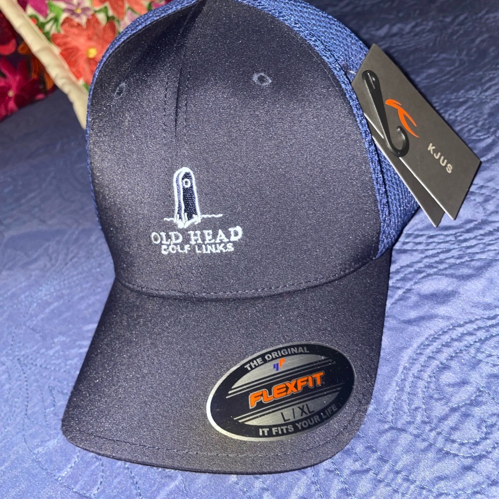 Old Head Golf Links - Navy Blue Golf Cap - Flexfit L/XL